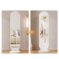 Full-length mirror, rotating mirror, dressing mirror, full-length floor mirror, movable, with coat rack, all-in-one clothes rack, fitting mirror
