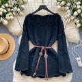 Korean style age-defying hollow-out wave pattern knit sweater - women's autumn chic, slimming, versatile, and trendy sweater