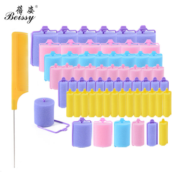 sponge curling iron 57-piece set, does not hurt hair, air bangs are buckled inside, lazy hair curls, hair tools