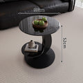 Italian style home light luxury oval tempered glass combination coffee table, high-end living room new modern minimalist coffee table