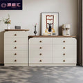 Wall-mounted five-drawer and eight-drawer cabinet, medieval living room storage cabinet, bedroom for home bedside storage cabinet, accessible luxury solid wood dressing table