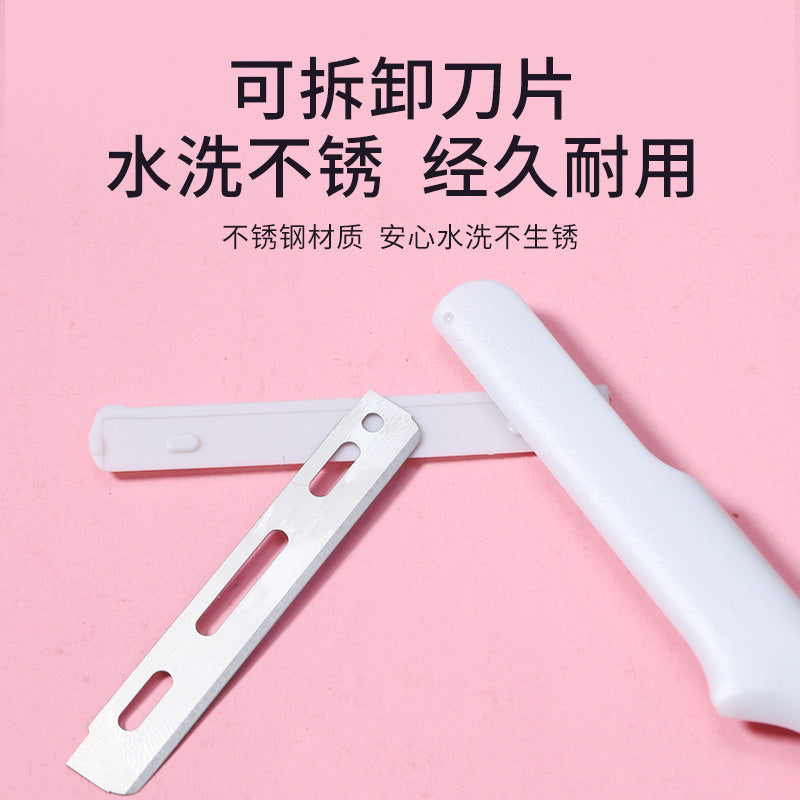 Keqi 2-piece eyebrow trimming razor, imported blades, sharp, professional makeup artist eyebrow shaping tool, eyebrow razor for women, beginner-friendly