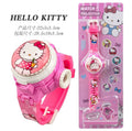 Tiktok live anime flip projector watch - avengers spider-man retractable electronic watch - kids' toy gift