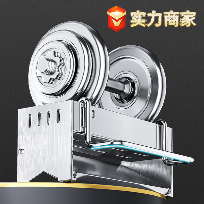 Stainless steel sponge rack, kitchen sink rack, rag storage drain rack, non-punching household countertop rack