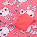 foreign trade supply easter all-print pink rabbit girl home wear suit