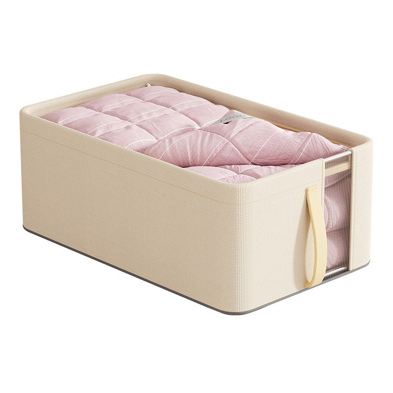 Oxford cloth mesh steel frame storage box visual desktop storage box household wardrobe clothes separation dormitory storage box