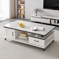 Modern minimalist tv stand for living room, compact home, floor-standing extendable 2025 new style coffee table and tv cabinet combination
