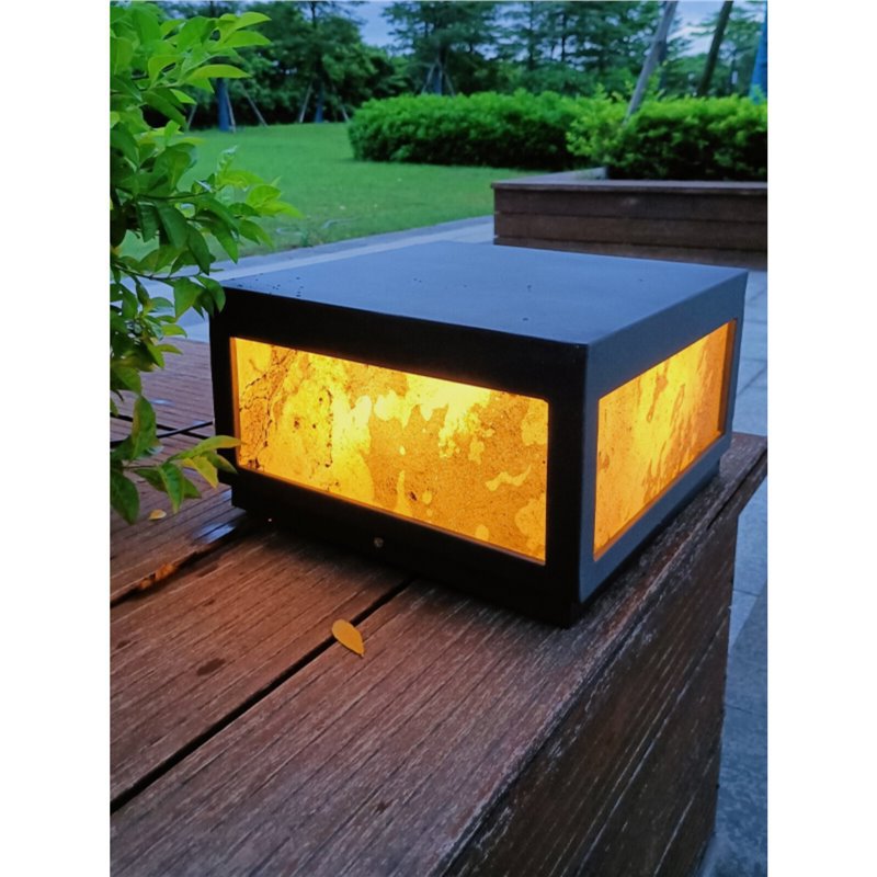Solar lights, outdoor garden lights, landscape lights, waterproof lawn lights, solar column lights, wall lights, slate lights