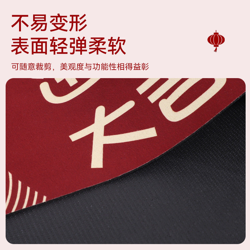 Entrance door floor mat, door mat, red door mat, new house, housewarming, new arrival, soft suede door carpet