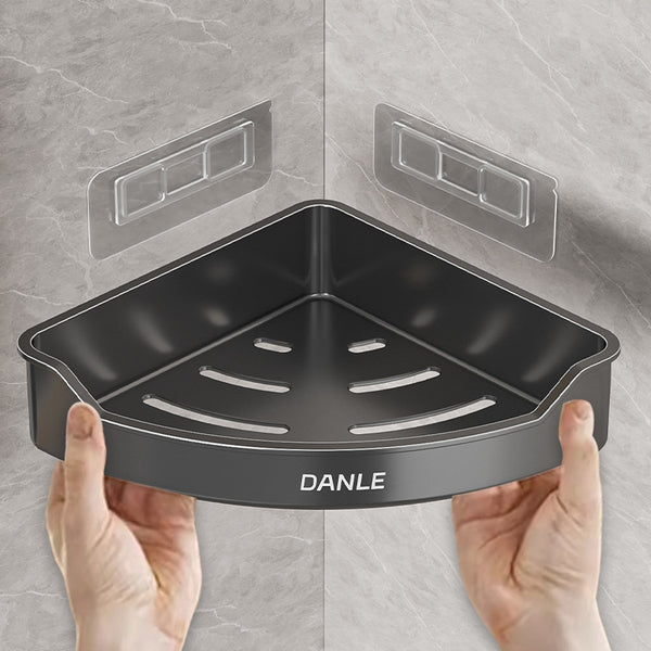 Toilet rack, triangular bathroom, no punching, wall hanging, bathroom, washstand, double-layer corner storage, hanging shelf.