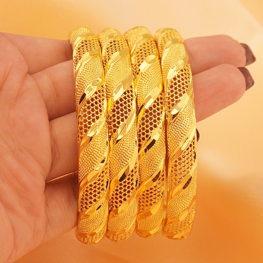 Middle eastern luxury arabian ethiopian bidaybi women's bracelet african jewelry indian bangle banquet wedding
