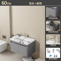 Bathroom cabinet ceramic all-in-one basin sanitary for home wash basin wash basin combination honeycomb aluminum storage j mirror