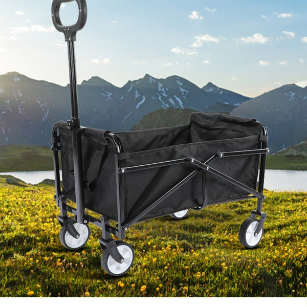 Camping cart Foldable outdoor trolley Picnic cart Stall trolley Camp trailer Table board Camper