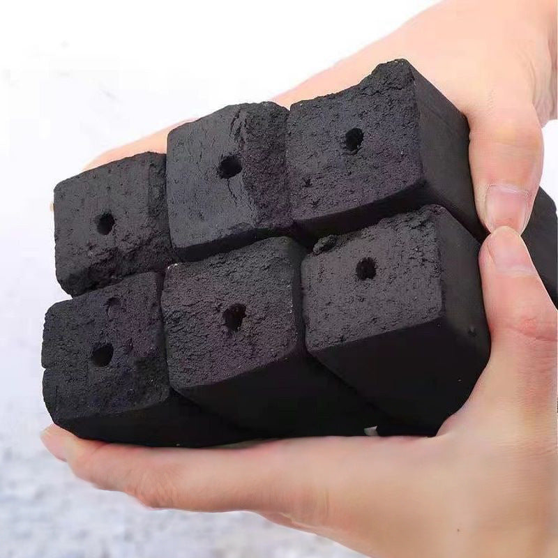 Bbq charcoal fruit charcoal machine bamboo charcoal block wholesale steel carbon indoor smokeless carbon fire heating special for home square