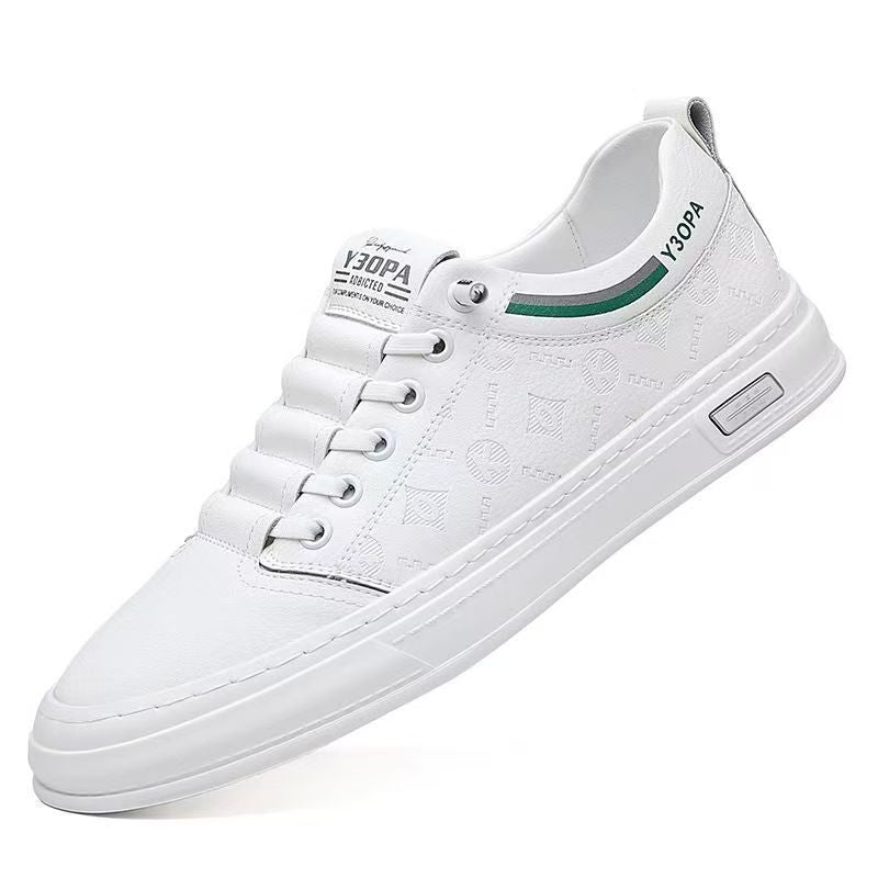 New men's handmade stitching casual shoes - trendy, versatile skate shoes - korean style fashion sneakers