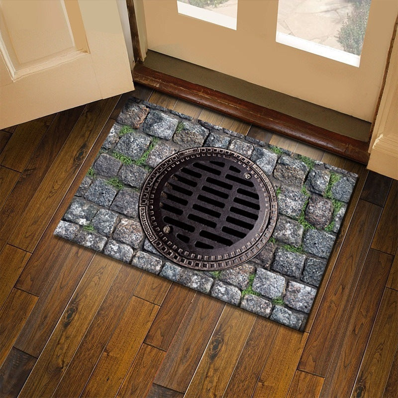 3d visual trap floor mat bathroom absorbent mat non-slip foot mat entrance door mat entrance door mat