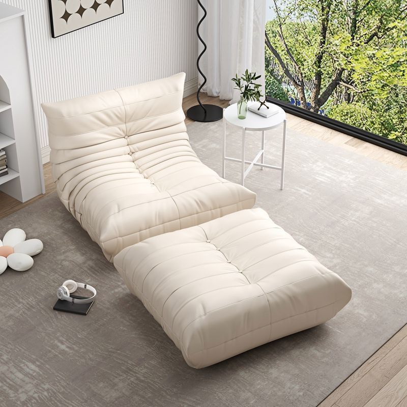 Caterpillar lazy sofa can lie down and sleep bedroom balcony tatami popular single sofa cream style sofa chair