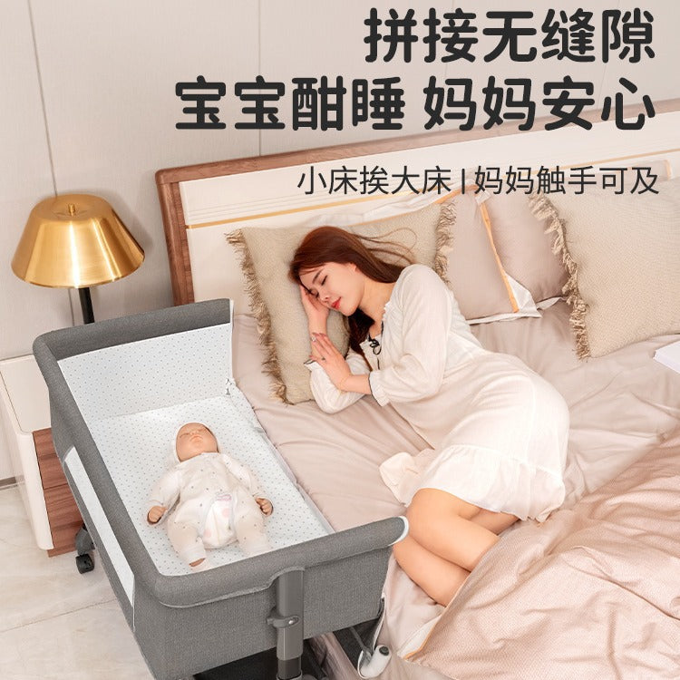 Baby crib convertible bed mobile foldable multifunctional cradle newborn bedside bed cross-border hot-selling baby bed