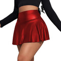 Fashionins style pu skirt   new pleated skirt leather skirt miniskirt nightclub sexy women's skirt