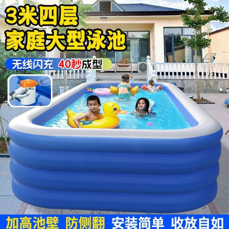 Inflatable swimming pool baby kids indoor swimming pool for home large foldable swimming pool outdoor water pool
