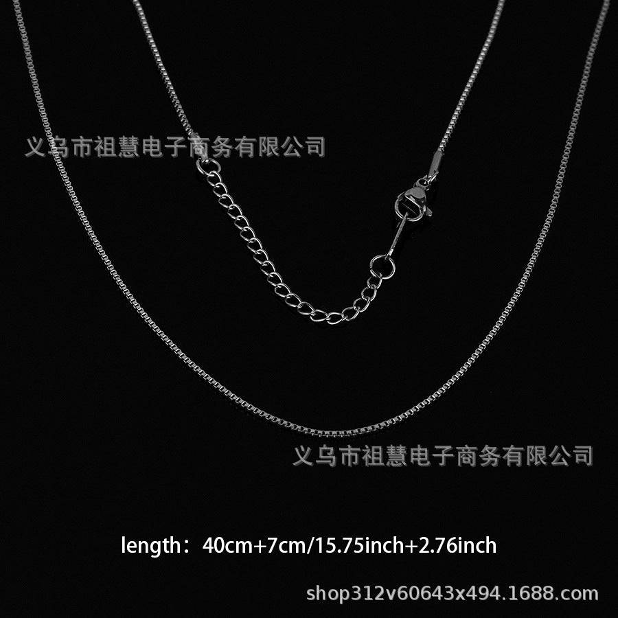 40cm+7cm women's clavicle chain minimalist snake water wave multi-style necklace chain 925 sterling silver unisex