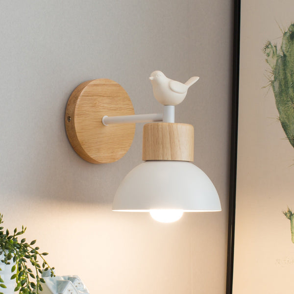 Nordic bedside wall lamp modern minimalist creative living room bedroom stairs balcony aisle lamp Internet celebrity bird wall lamp