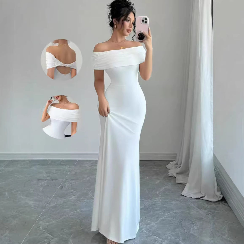 new arrival: sleeveless off-the-shoulder bodycon mini dress - chic, sexy, and figure-flattering for the modern woman