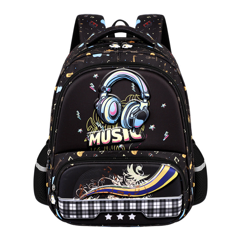 2025 new cute cartoon kids' backpack - large capacity, multi-compartment, lightweight, spine-protecting backpack for grades 1-3