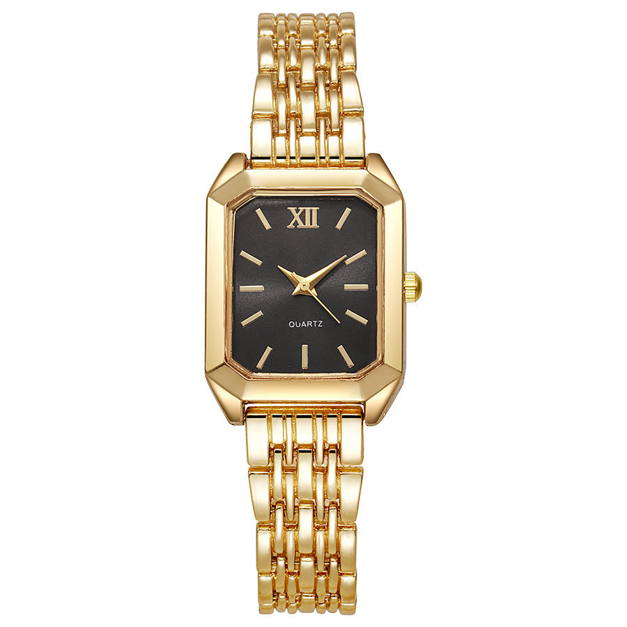 2025 new luxury dial stainless steel band women's watch - student fashion minimalist square quartz wristwatch - wholesale