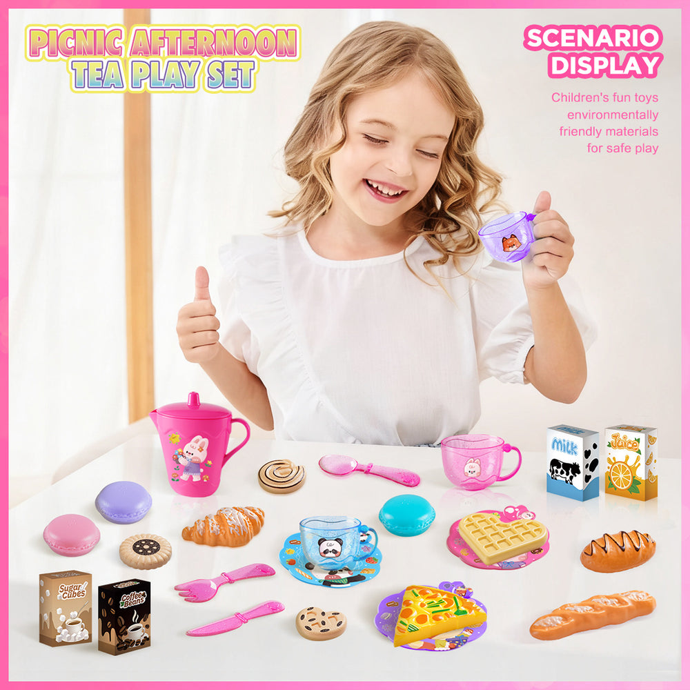 supply of children's play kitchenware set, afternoon tea, dessert, food, bread, cut-and-cut toys, wholesale
