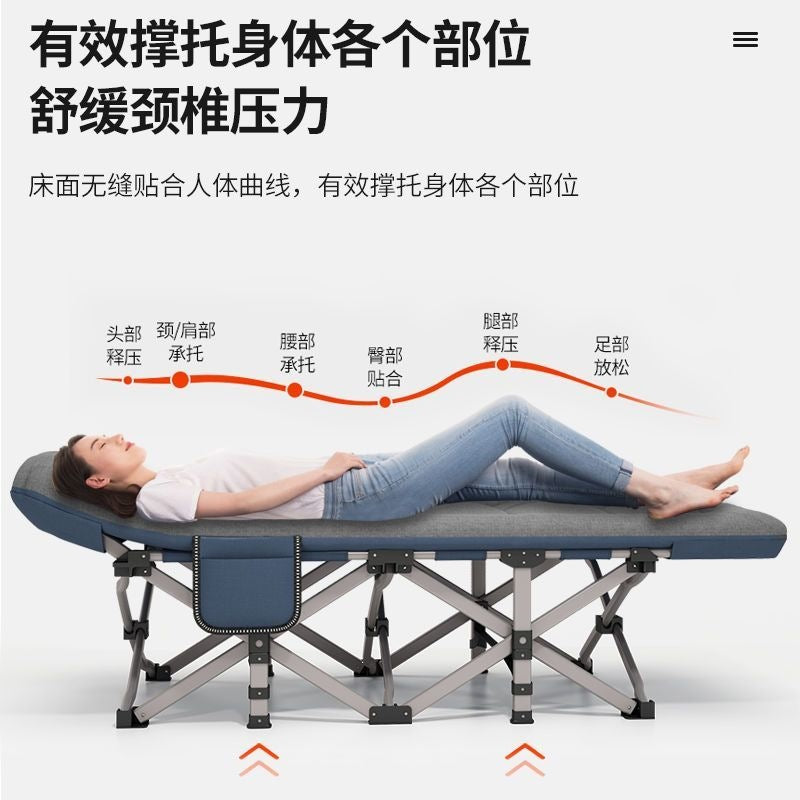 Noon nap nap foldable bed single bed office nap recliner marching for home small bed portable accompanying bed