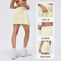 New quick-dry athletic skort - two-piece look, anti-exposure running skirt, yoga & fitness skort, tennis skirt for women - d26023
