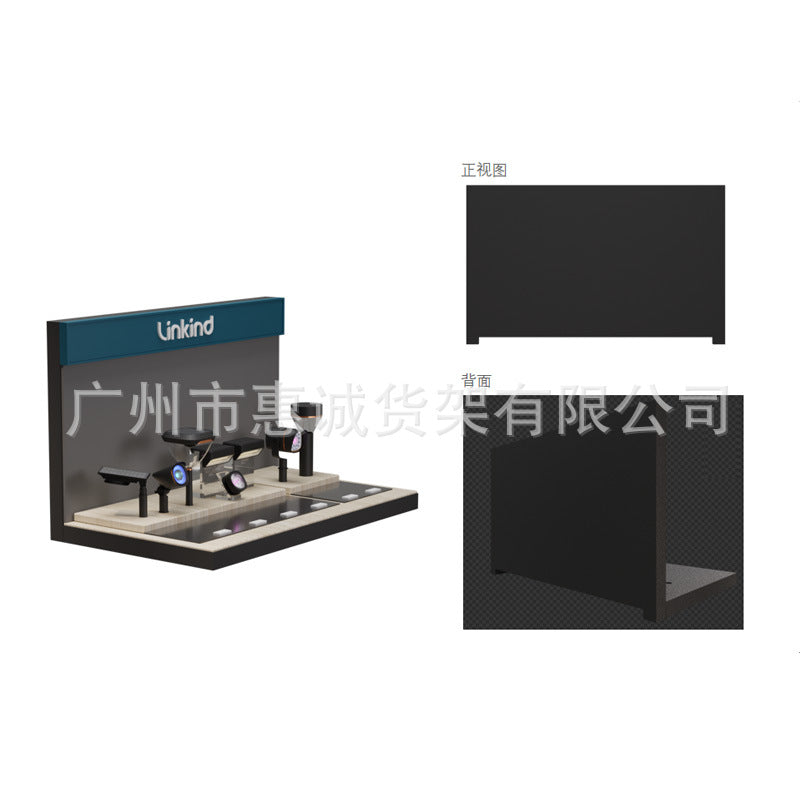 Customized exhibition display stand, sample placement table, floor-to-ceiling desktop lighting exhibition hall, exhibition shelf