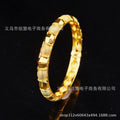 Exquisite middle eastern women's carved bangle, gold-plated copper bracelet, wedding jewelry gift for dubai newlyweds and parties