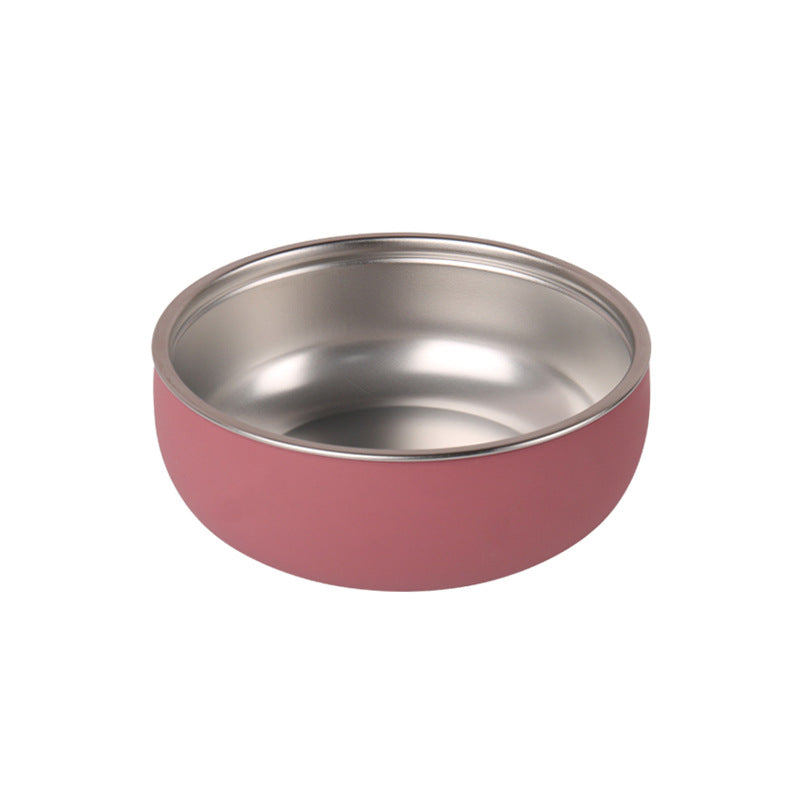Factory new baby silicone stainless steel tableware set creative product 304 stainless steel children's silicone tableware bowl