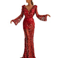Toasts dress bride female new arrival burgundy cross-border fashion  dress host evening dress dress