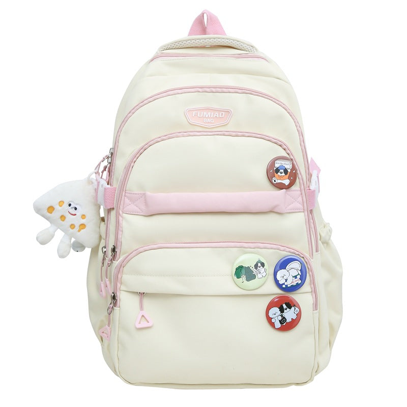 School bag ins wind girl cute Korean version of high school students, junior high school students, primary school students, grades 3 to 5 and 6, backpack