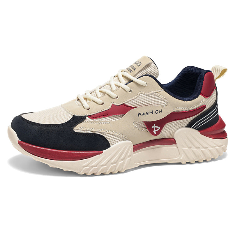2026 new dad shoes outdoor fashion versatile casual sneakers anti-slip wear-resistant running shoes trendy men's footwear