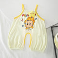 Comfortable and breathable baby romper - summer newborn outfit with open crotch - adorable crawling suit for summer