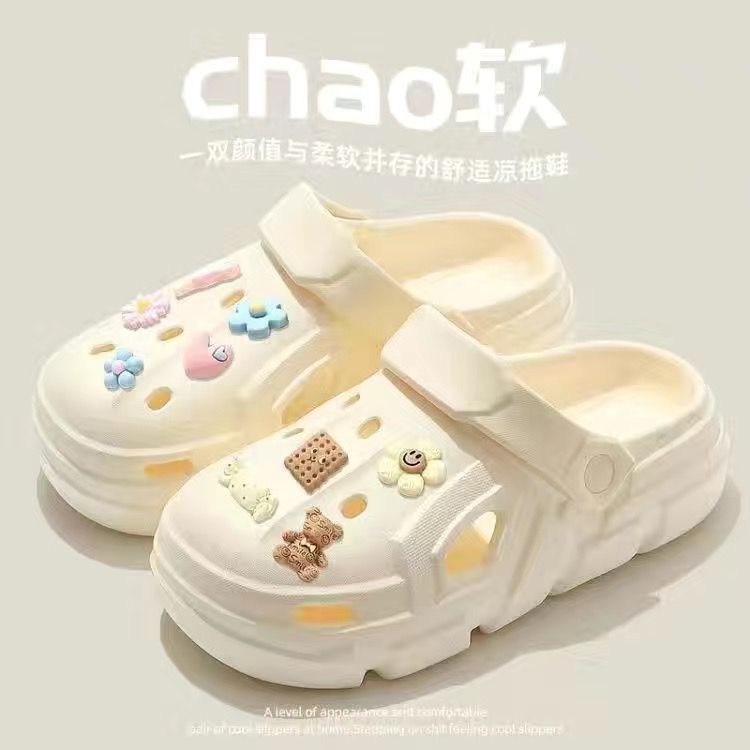 2026 new men's clogs - summer outdoor beach thick-soled non-slip couple sandals - autumn sandals for men