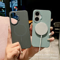 Soft pc color matching magnetic suction suitable for xiaomi 17promax mobile phone case redmi turbo4 skin feel anti-fall protective cover