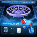 xs4 drone shooting sensing mini flying disc hovering rotating intelligent obstacle avoidance interactive toy aircraft
