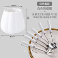 White set [can + 3 forks and 3 spoons]
