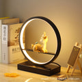 Creative nordic deer table lamp - bedroom bedside lamp - couple's warm & romantic ambiance - red wedding gift led lamp
