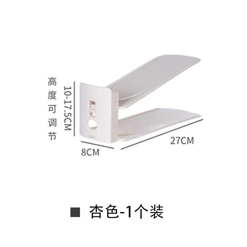 Double-layer shoe rack, adjustable shoe storage artifact, home space-saving shoe cabinet, layered partition storage shoe rack