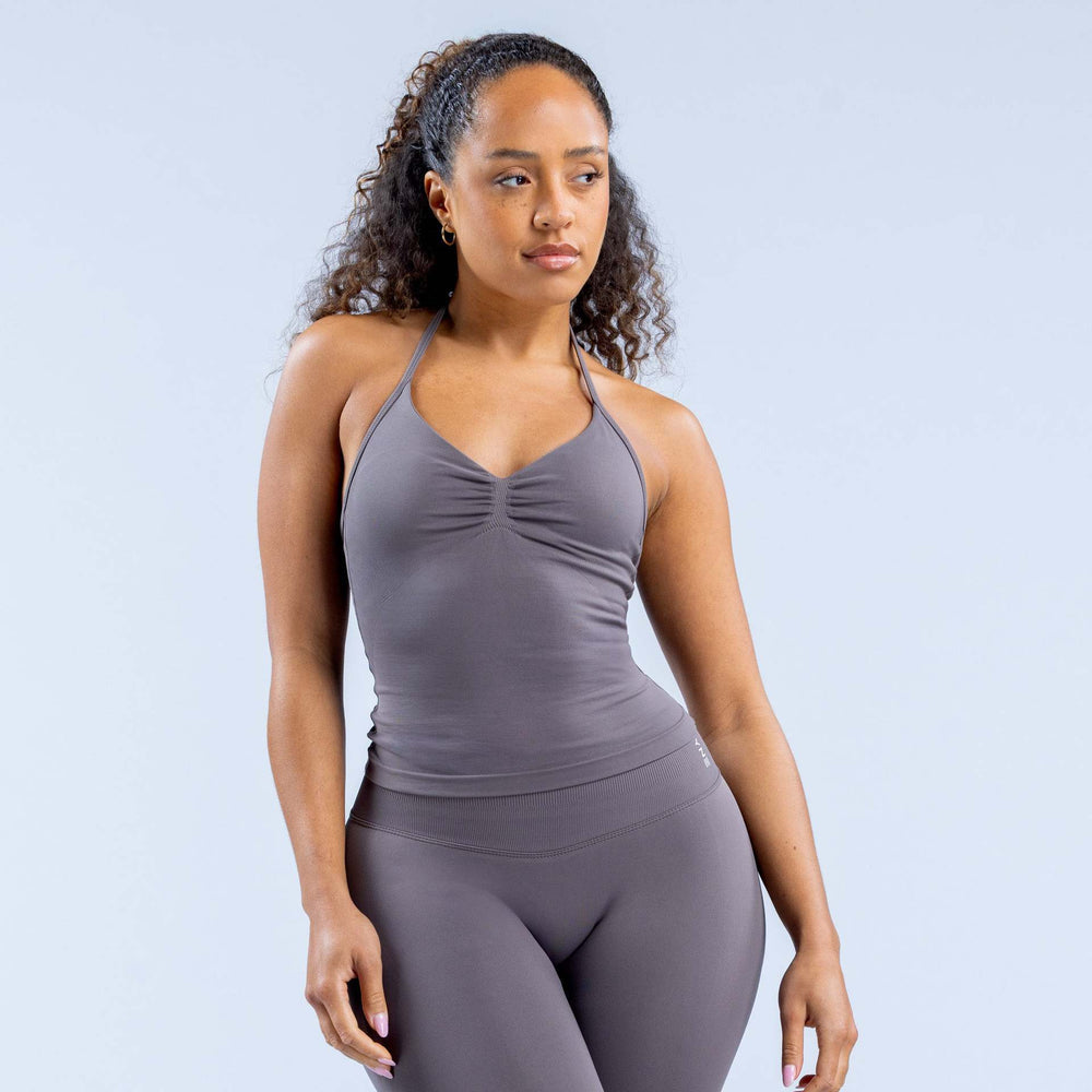 Dfyin stock cross-border high-elastic halter back tight long vest fitness sports vest detachable bra