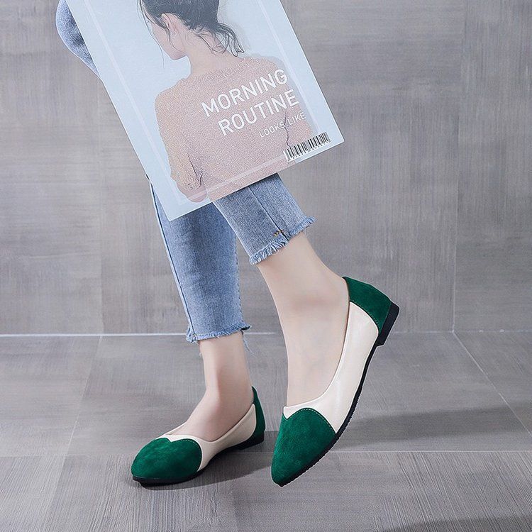 fashion round toe comfortable plus size women's loafers flat single shoes - hot selling cross-border e-commerce product for