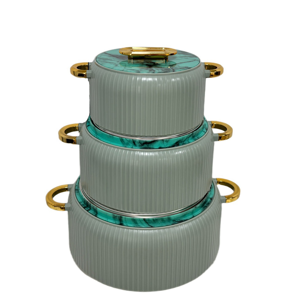 Export hot selling food warmer container3pcs large capacity stackable thermal insulation crisper box