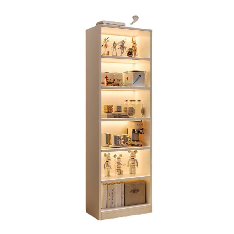 Shelves next to TV cabinets, household bookshelves, simple floor-to-ceiling storage, aisle cabinets, living room, multi-layer corner bookcases