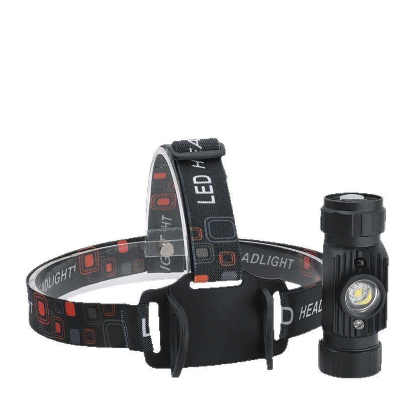 Headlamp fishing special strong light super bright charging head-mounted outdoor night fishing induction aluminum alloy long battery life flashlight